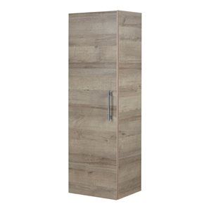 Armoire à linge Kato Dorato Silhouette 1 porte et 3 tablettes, greige