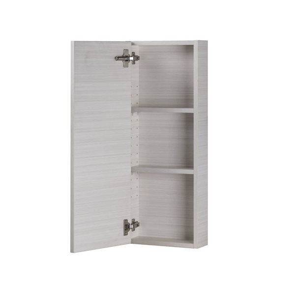 Cutler Kitchen & Bath Silhouette 30-in H x 11.5-in W White Chocolate 2-Shelves Medecine Cabinet