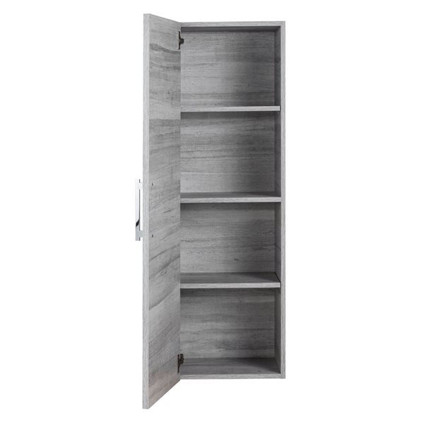 Cutler Kitchen & Bath Kato 11.25-in D x 48-in H x 15-in W Soho Wall-mount 3-Shelves Linen Cabinet