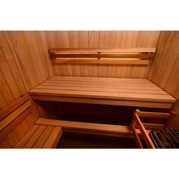 Almost Heaven Madison 53 x 65-in 3-Person Rustic Cedar Indoor Electric Sauna