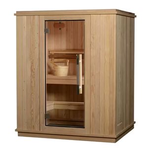 Sauna électrique d'intérieur en cèdre rustique Madison de Almost Heaven 53 x 65 po pour 3 personnes