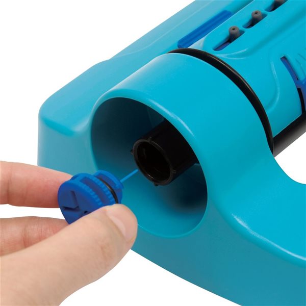 Aqua Joe 3Way Turbo Oscillating Lawn Sprinkler w/ Range/Width/Flow