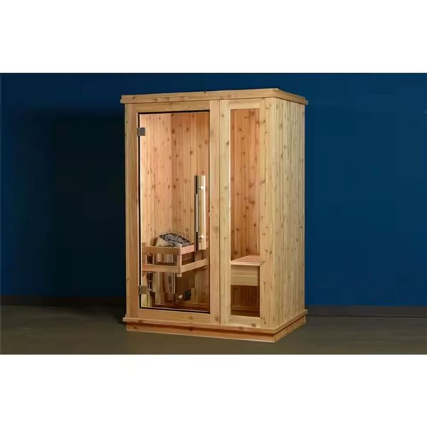 Almost Heaven Logan 36 Dx 53 W x 78-in H 1-Person Rustic Cedar Indoor Sauna