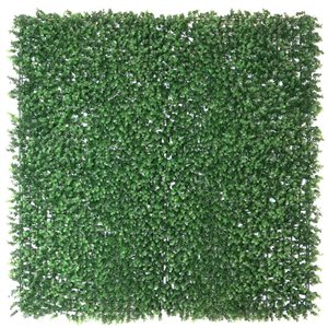 everhome English Boxwood Artificial Hedge Wall Panel - 3.28 x 3.28-ft - 2/Pack