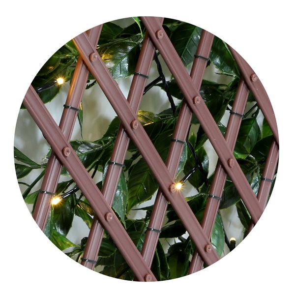 everhome Sakura Expandable Trellis with Lights - 18 x 90-in - 2/Pack