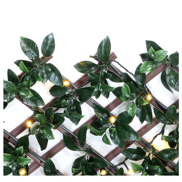 everhome Gardenia Expandable Trellis with Lights - 18 x 90-in - 2/Pack