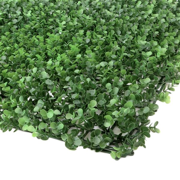 everhome English Boxwood Artificial Hedge Wall Panel - 3.28 x 3.28-ft - 1/Pack