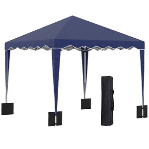 Abri de jardin à tente escamotable Ousunny 10 x 10 pi gris