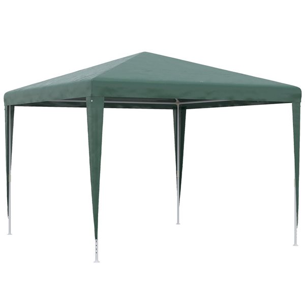 Outsunny 10-ft x 10-ft Green Folding Garden Canopy Tent