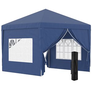 Tente pour abri de jardin d'extérieur Outsunny 13 x 13 pi, kaki