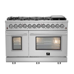 Cuisinière biénergie Massimo par Forno autoportante 48 po