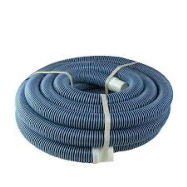 Pool Central 24-ft x 1.25-in Spiral Wound EVA Pool Vacuum Hose w/ Cuff