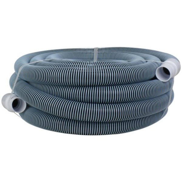 Pool Central 24-ft x 1.25-in Spiral Wound EVA Pool Vacuum Hose w/ Cuff