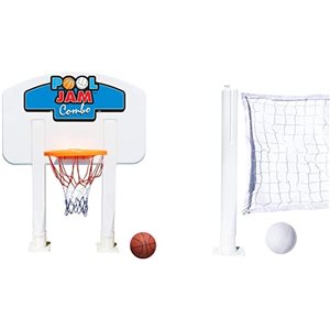 Swim Central 30-in Pool Jam Combo Basketball and Volleyball Swimming Pool Game