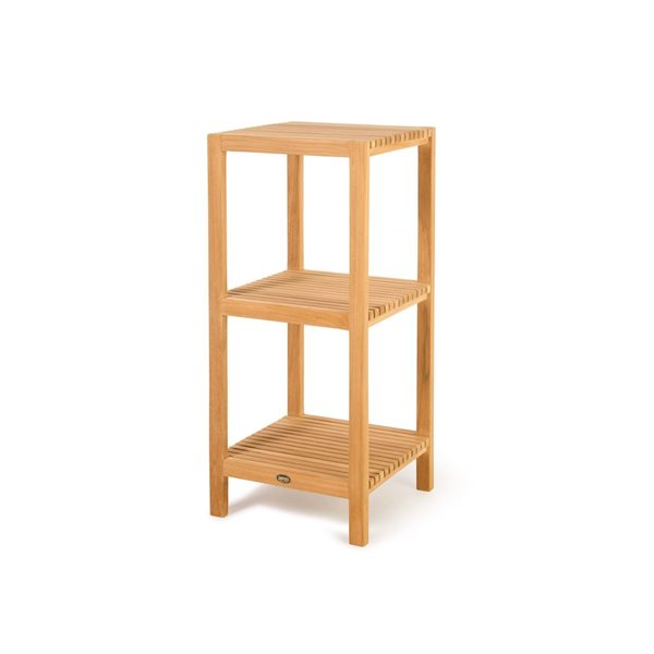 ARB Teak & Specialties Fiji 36-in H 3-tier Teak Square Shelf