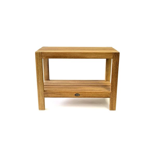 Banc de douche en teck Fiji par ARB Teak & Specialties 24 po avec tablette