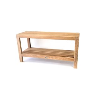 Banc de douche en teck Fiji par ARB Teak & Specialties 36 po avec tablette