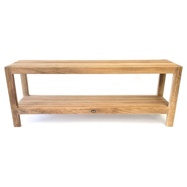 Banc de douche  en teck Fiji par ARB Teak & Specialties 47 po avec tablette