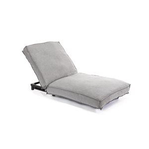 Outdoorz Essentials Fun Lounger Light Grey Patio Lounge Chair