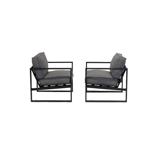 Ensemble de 2 chaises de patio Ral par Outdoorz Essentials grises