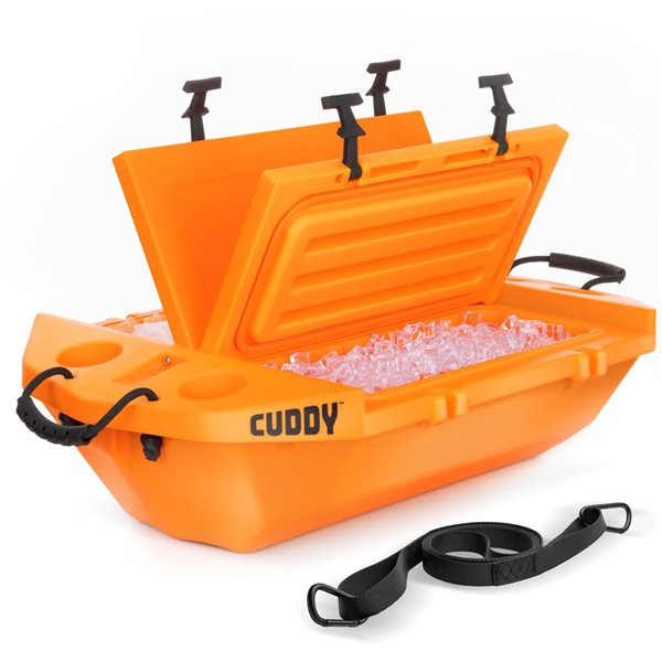 GoSports Cuddy Floating Cooler and Dry Storage 40-QT - Orange