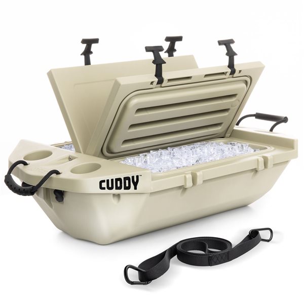 GoSports Cuddy Floating Cooler and Dry Storage 40-QT - Tan