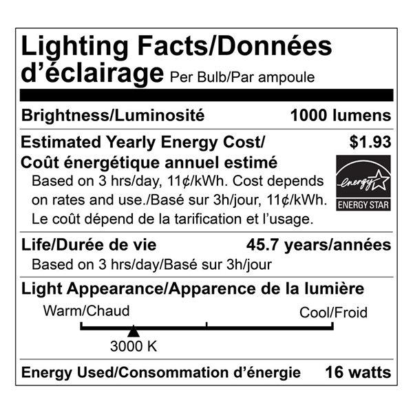 Lumière LED disque à intensité variable Luminus 60 Watt Eq. 7 po 3000K blanc brillant, 4/pqt