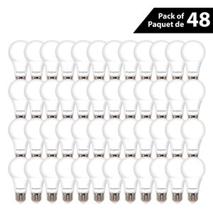 Luminus 60W Equivalent Warm White 2700K E26 A19 LED Non-Dimmable Bulb - 48/Pack