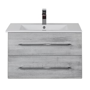 Meuble-lavabo mural Kato Cutler Kitchen & Bath plan similimarbre blanc 30 l. x 19 p. x 20 po-in h., Soho