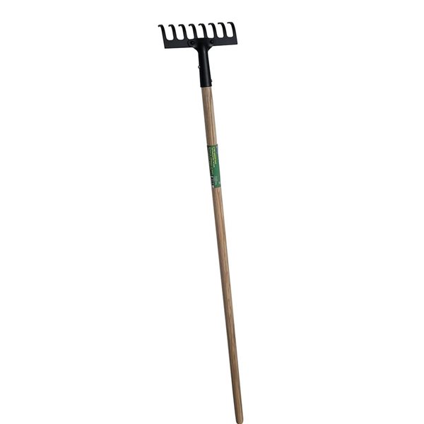 FARM-TUFF 8-Tine Garden Rake - Black