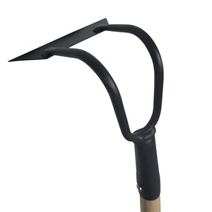 FARM-TUFF Steel Dutch Garden Hoe - 48-in Long Handle - Black