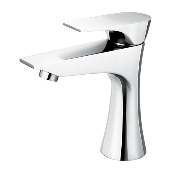 Robinet de salle de bains monotrou Diva par Spa Bathe chrome poli monté sur cadre