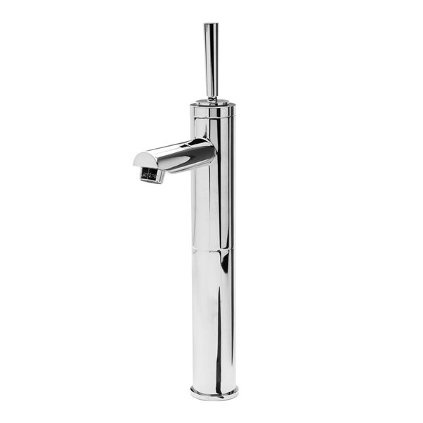 Robinet de salle de bains monotrou Colonna par Spa Bathe chrome poli monté sur cadre