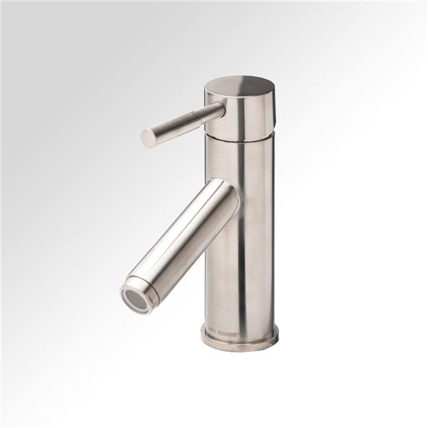 Spa Bathe Rekline Brushed Nickel Deck-Mount Single Hole Bathroom Faucet