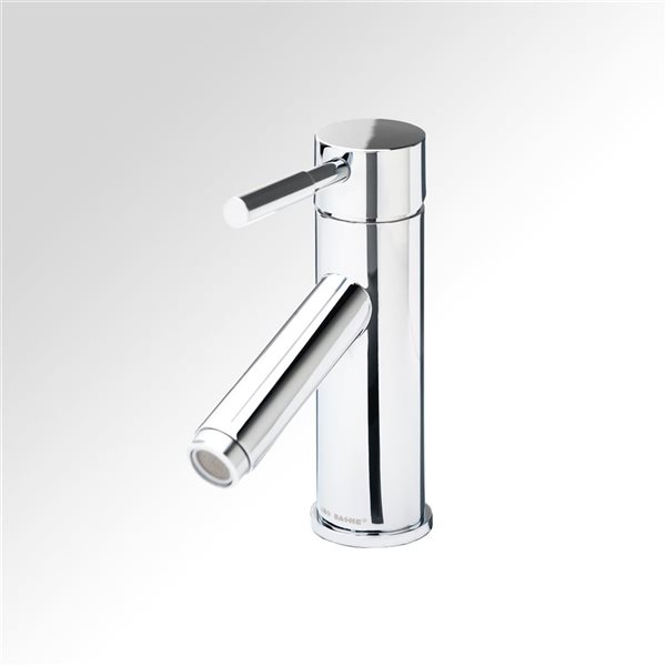 Spa Bathe Rekline Polished Chrome Deck-Mount Single Hole Bathroom Faucet