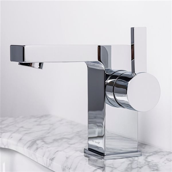 Spa Bathe Andro Polished Chrome Deck-Mount Single Hole Bathroom Faucet