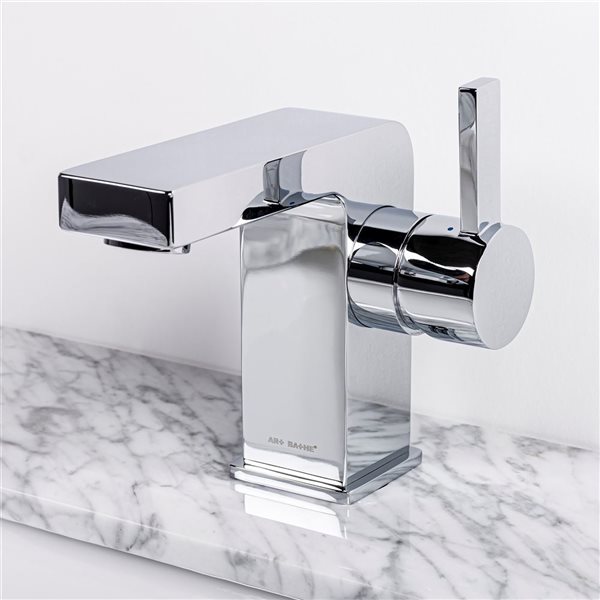 Spa Bathe Andro Polished Chrome Deck-Mount Single Hole Bathroom Faucet