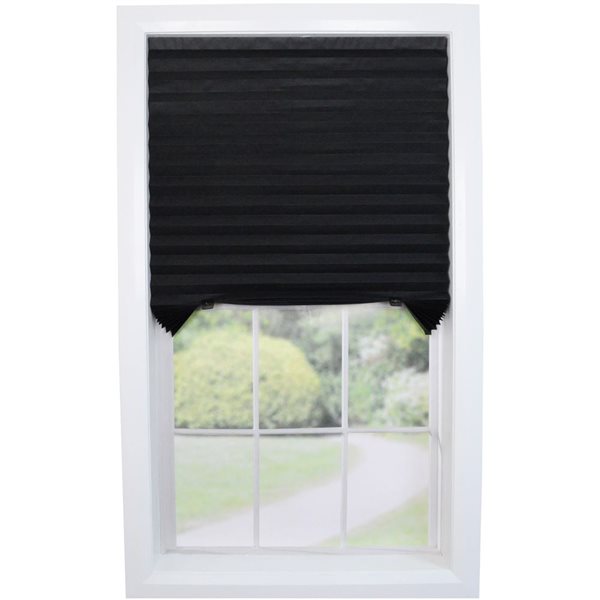 Versailles Home Fashions TempShade 4-Pack 36-in x 72-in Black Room Darkening Cordless Shade