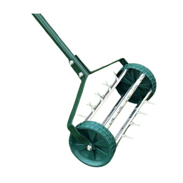 ProYard Rolling Green Steel Lawn Aerator With Modular Handle