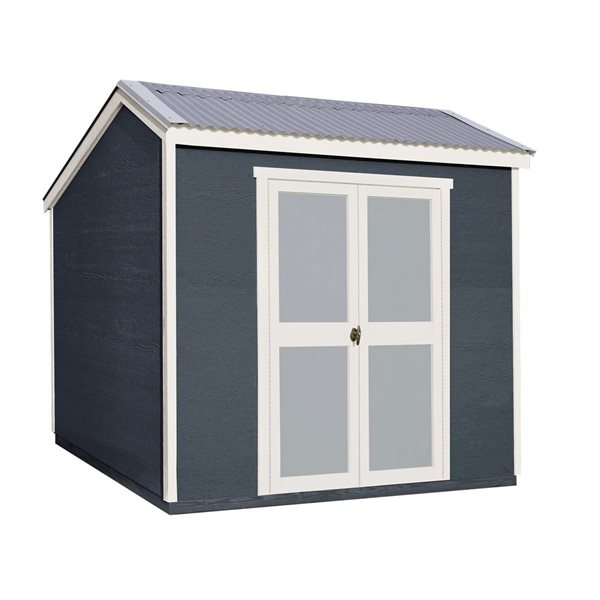 Heartland Alexandria 8ft x 6ft Wood Shed with Floor and Polycarbonate