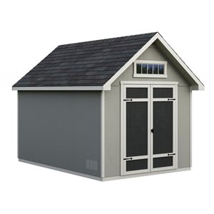 Rockport 8-ft x 12-ft L Wood Shed with Floor