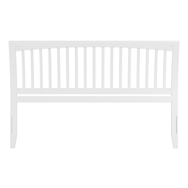 AFI Orleans King Size Sleigh Solid Wood Slat Headboard in White