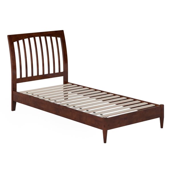 AFI Orleans Twin XL Solid Wood Low Profile Sleigh Platform Bed in ...