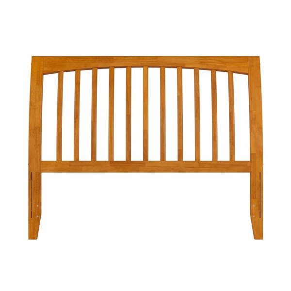 AFI Orleans Full Sleigh Solid Wood Slat Headboard in Light Toffee