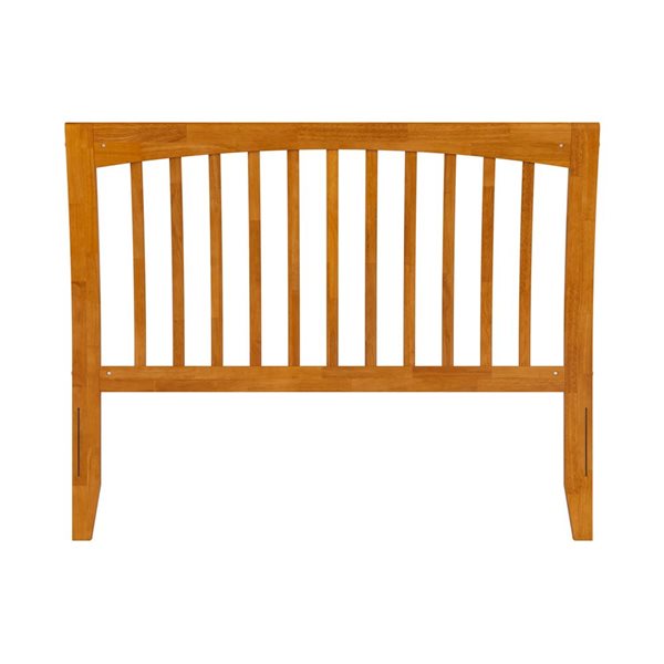 AFI Orleans Full Sleigh Solid Wood Slat Headboard in Light Toffee