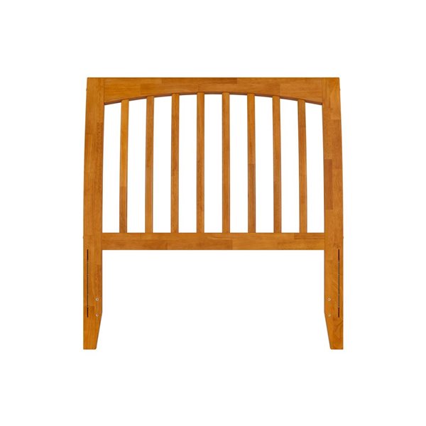 AFI Orleans Twin Sleigh Solid Wood Slat Headboard in Light Toffee