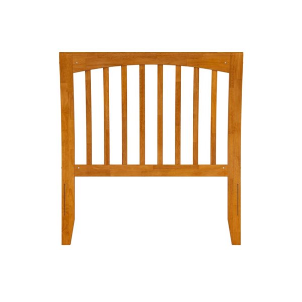 AFI Orleans Twin Sleigh Solid Wood Slat Headboard in Light Toffee