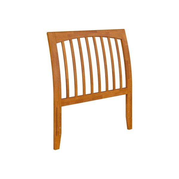 AFI Orleans Twin Sleigh Solid Wood Slat Headboard in Light Toffee