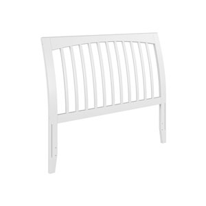 AFI Orleans Full Sleigh Solid Wood Slat Headboard in White