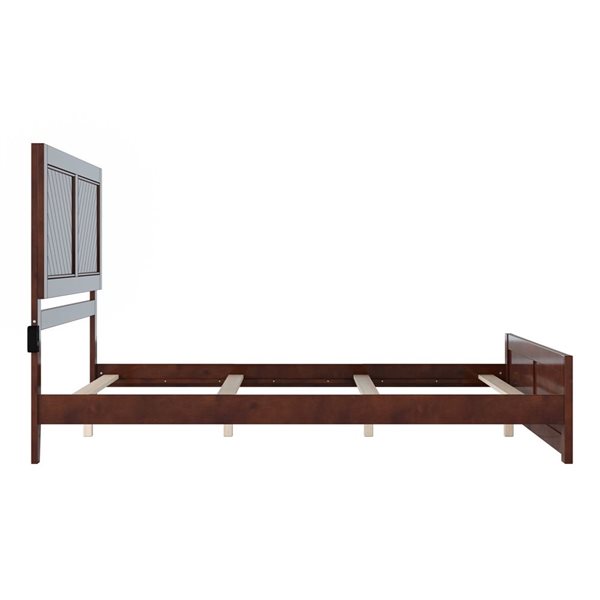 AFI Canyon Queen Foundation Bed Frame with Matching Footboard in Walnut